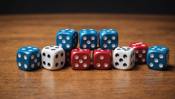 Collection de dés à 6 faces pour jeux et jdr